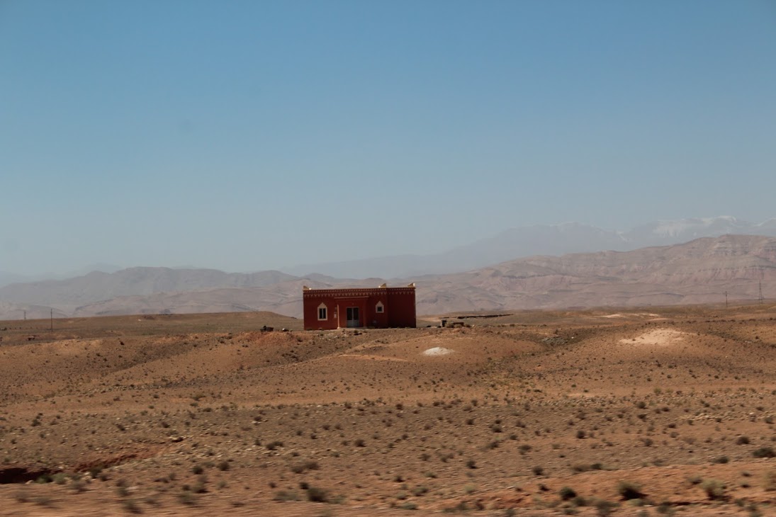 Occasionally you see buildings in the middle of nowhere