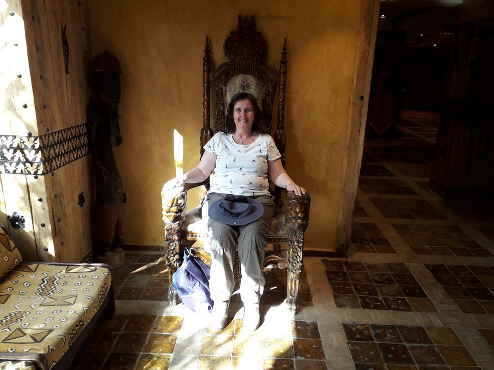 The big chair in the lobby