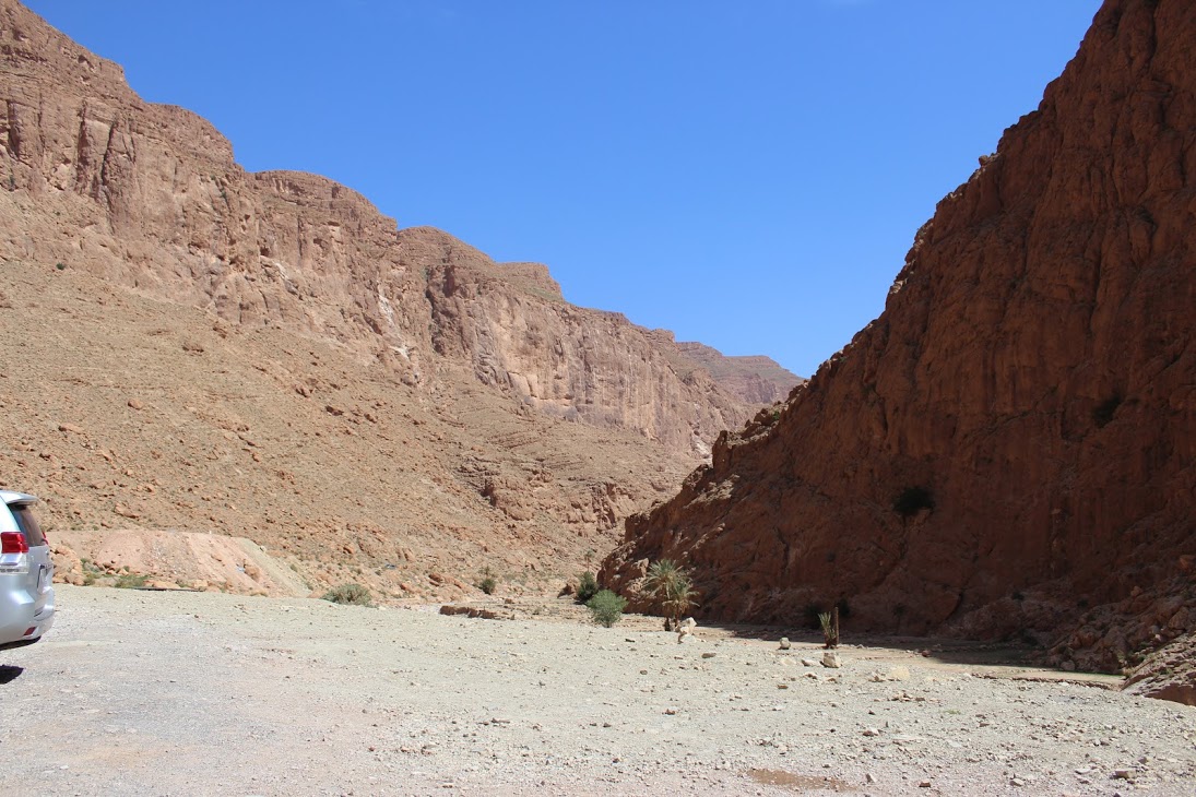 Dropped off at the top of the Todra Gorge