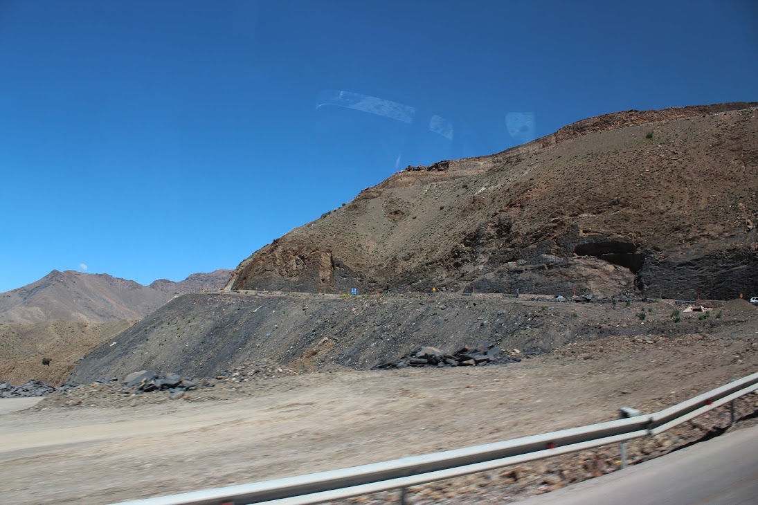Heading into the bleak landscape on winding roads