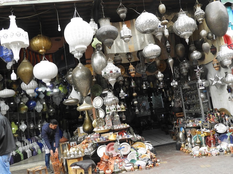 In the Souks you can buy lampshades